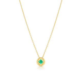 STARDUST ROUND NECKLACE - Emerald