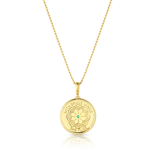 Free Spirit Gold Medallion Necklace