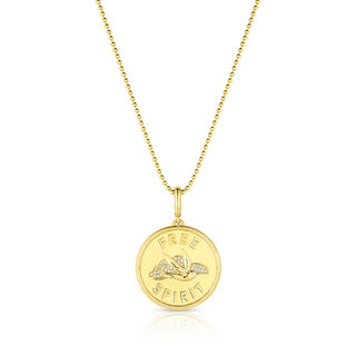 Free Spirit Gold Medallion Necklace