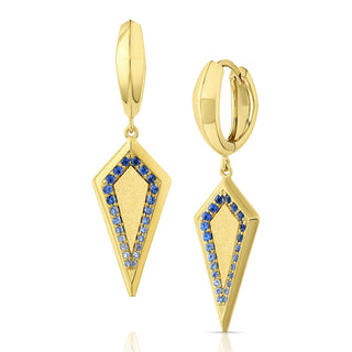 STARDUST DROP EARRINGS - Blue Sapphire