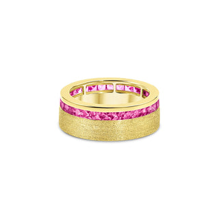 CHANNEL SET WIDE BAND - Pink Sapphire