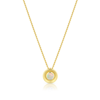 Opal Birthstone Necklace