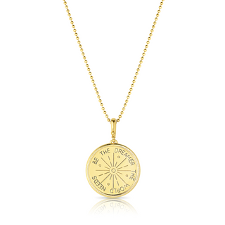 Star Gazer Gold Medallion Necklace