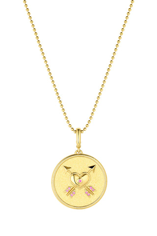 Wild At Heart Gold Medallion Necklace