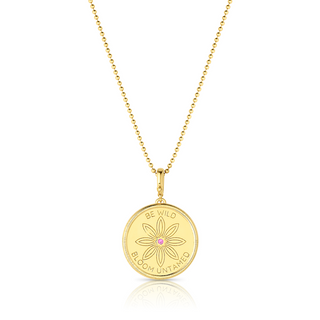 Wild At Heart Gold Medallion Necklace