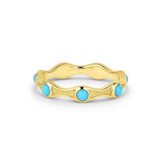 So Wavy Ring - Turquoise