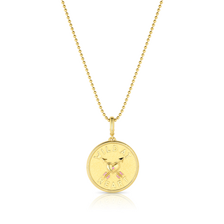 Wild At Heart Gold Medallion Necklace